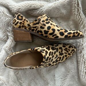 Crown Vintage Leopard Print Mules